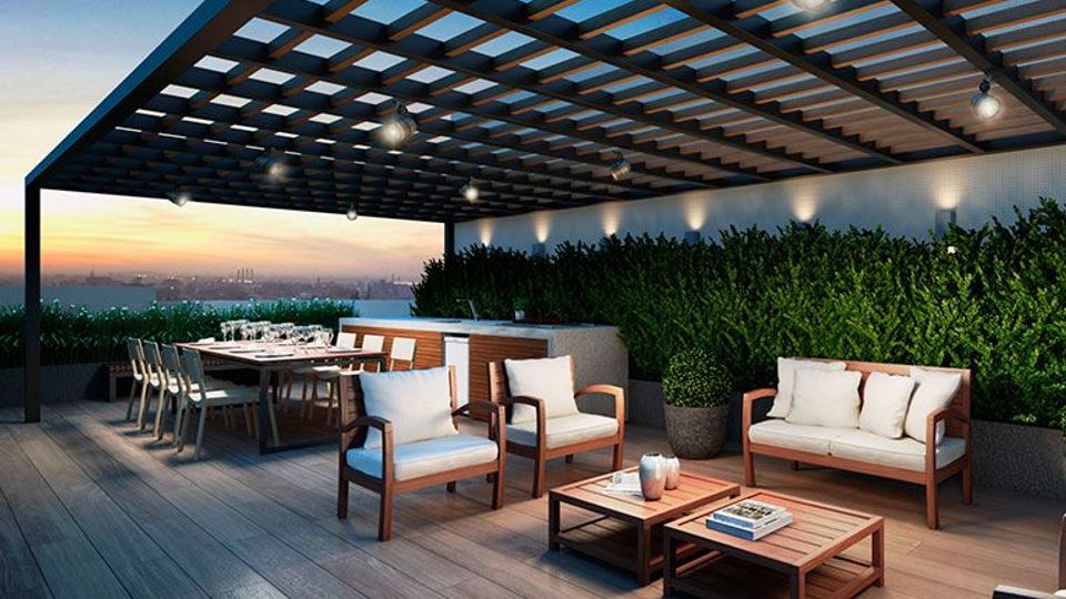Sky Lounge com Parilla, Estar e Pergolado