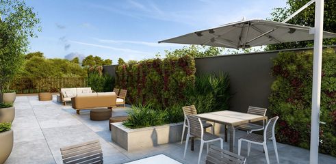 Terraço garden do empreendimento Montblanc da contrutora de alto padrão Zuckhan